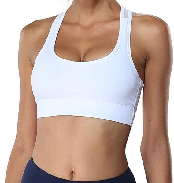 Litthing Sports Bras for Women Padded Racerback Bra Fitness Activewear Workout Tank Tops